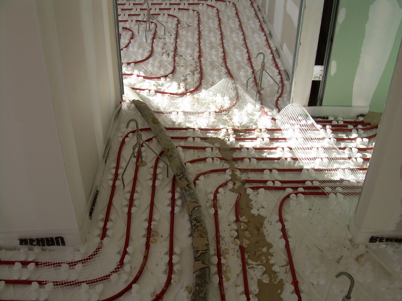 : Installation Plancher chauffant traditionnel : Installation Plancher chauffant traditionnel